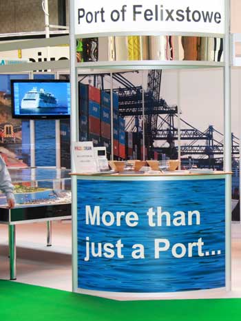 Photograph Port of Felixstowe exhibition stand