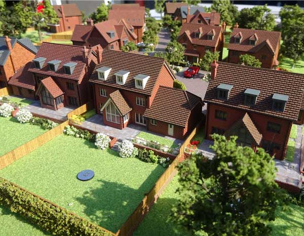 Fine Form model of a Sunningdale estate development